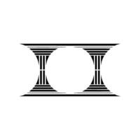 Geometric Pillars, Minimalist, Abstract Symmetry vector