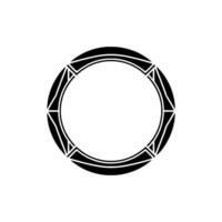 Geometric Circle Ornament, Minimalist - Abstract - Pattern vector