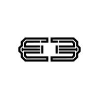 Geometric Lettermark, Modern Monogram, Minimalist vector