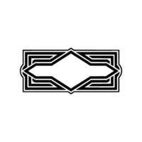 Art Deco Geometric Frame, Elegant, Minimalist Style - Art deco vector