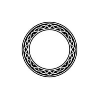 Intricate Celtic Circle Border, Vintage vector