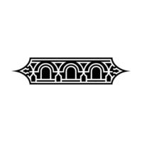 Art Deco Archway Ornament, Geometric Elegance - Art deco vector