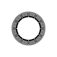 Geometric Circle, Stylized Byzantine Motif, Minimalist vector