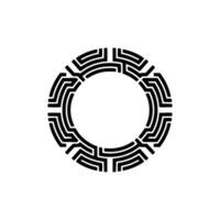 Geometric Circle Motif, Minimalist, Circular Pattern - Geometry - Mandala vector