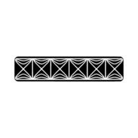 Geometric Deco Border, Minimalist - Pattern - Linear vector