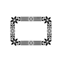 Elegant Botanical Frame, Vintage, Minimalist Aesthetic - Floral vector