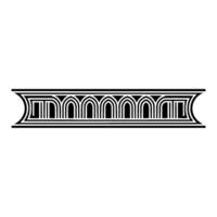 Art Deco Architectural Ornament, Linear - Art deco vector