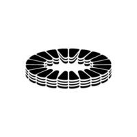 Abstract Radial Emblem, Minimalist, Circular Motif vector