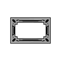 Art Deco Frame, Elegant Border, Vintage, Minimalist Composition, Geometric - Art deco vector