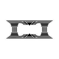 Art Deco Column Frame, Minimalist, Geometric Elegance vector