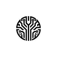 Circuit Tree Digital Growth Connectivity Symbol vector
