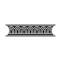 Geometric Arch Border, Minimalist, Elegant Accent - Linear vector