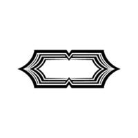 Geometric Deco Frame, Minimalist - Abstract - Border vector
