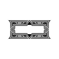 Art Deco Frame, Geometric Ornament, Elegant, Vintage Style - Art deco vector