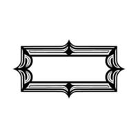 Art Deco Frame, Geometric Ornament, Elegant Border, Minimalist - Art deco vector