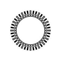 Geometric Tribal Circle, Minimalist, Pattern - Abstract vector