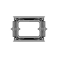 Art Deco Frame, Elegant Border, Vintage, Minimalist Composition, Ornamentation - Art deco vector
