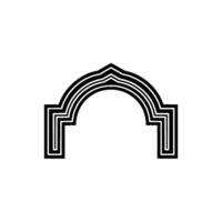 Geometric Arch Silhouette, Minimalist - Abstract vector