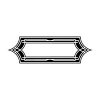 Art Deco Geometric Frame, Elegant Element - Art deco vector