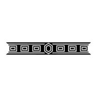 Geometric Deco Border, Elegant Element, Pattern - Symmetrical vector