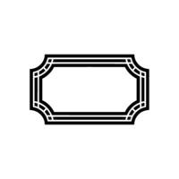 Geometric Frame, Minimalist, Elegant Outline - Abstract vector