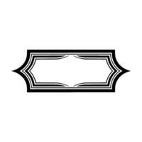 Elegant Deco Frame, Minimalist, Blank Space - Geometric vector