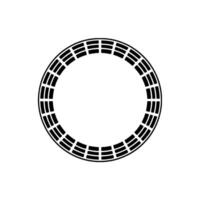 Minimalist Circular Emblem, Geometric, Modern, Circle - Outline vector