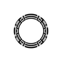 Geometric Circle Frame, Minimalist, Circular Motif, Abstract - Pattern vector