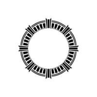 Geometric Circle Frame, Art Deco Style, Minimalist, Minimalism - Art deco vector