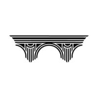Art Deco Archway, Geometric Ornamentation, Vintage, Pattern vector