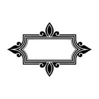 Elegant Black Frame, Decorative Border, Vintage - Ornament - Swirls vector