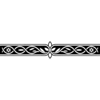 Intricate Celtic Border, Elegant Decorative Element, Ornament - Floral vector