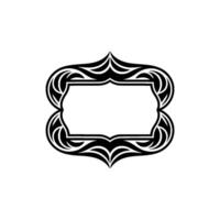Intricate Tribal Frame, Elegant, Minimalist vector