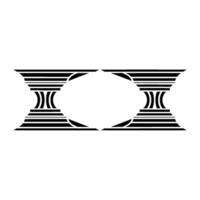 Geometric Symmetry, Minimalist Pillars, Abstract - Pattern vector