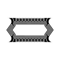 Geometric Deco Frame, Elegant Border, Art Deco, Vintage - Pattern vector