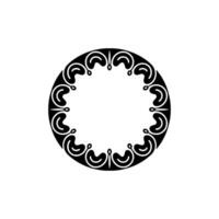 Elegant Circular Ornament, Vintage, Minimalist Frame, Circle vector