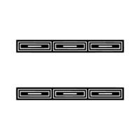Geometric Deco Border Elements, Minimalist - Minimalism vector