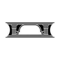 Art Deco Archway Emblem, Minimalist - Art deco vector