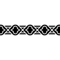 Geometric Black White Border, Art Deco Inspired - Pattern vector