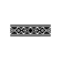 Geometric Tribal Border, Elegant, Minimalist Ornamentation vector