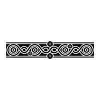 Intricate Celtic Border, Decorative Art Deco Element vector