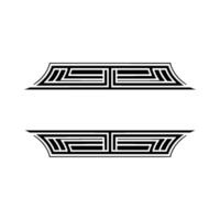 Geometric Deco Border, Elegant Elements - Linear vector