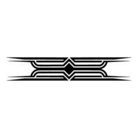 Geometric Deco Border, Minimalist, Symmetrical - Pattern vector