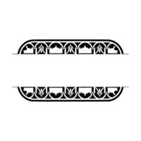 Art Nouveau Decorative Border Elements, Vintage Style vector