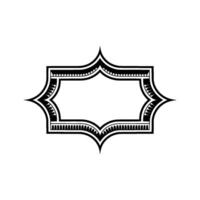 Art Deco Ornament Frame, Elegant Border - Art deco vector
