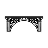 Ornate Archway, Vintage Decorative Element vector