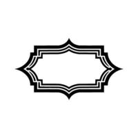 Intricate Black Frame, Elegant Ornamentation, Minimalist - Ornament vector