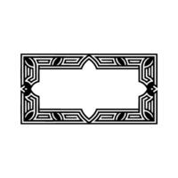 Art Deco Frame, Geometric Ornamentation, Elegant Border, Retro - Art deco vector