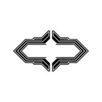 Geometric Directional Arrow, Modern Abstract vector