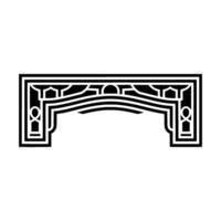 Geometric Archway, Art Deco Silhouette vector